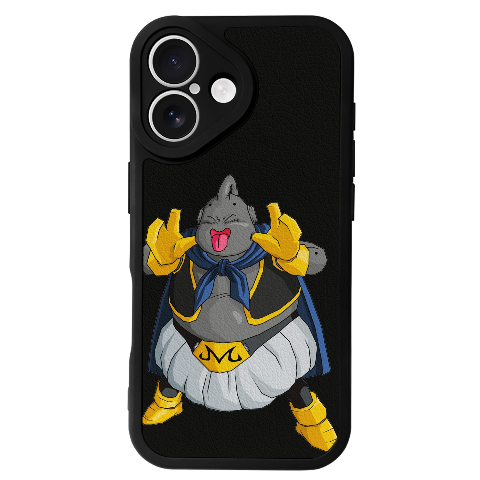 （画像用） ドラゴンボール 魔人ブウ DRAGON BALL Majin Buu 【iPhone 16シリーズ対応】シリコンスマホケース（レザー調） 材質：シリコン